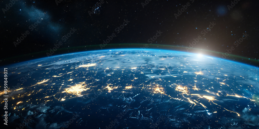 Obraz premium Planet Earth in Space