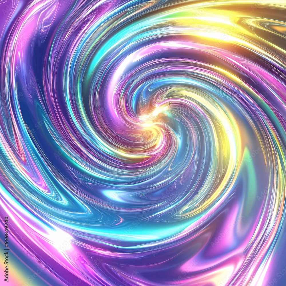 Obraz premium Holographic Background with a Metallic Sheen