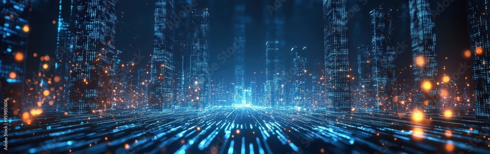 Futuristic Digital Background for Tech Processes and AI Concepts Futuristic Digital Background for Tech Processes and AI Concepts