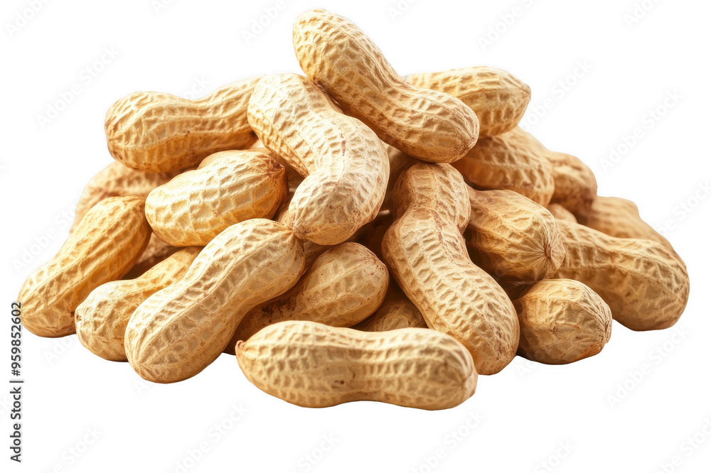 Unpeeled peanut on transparent background Unpeeled peanut on transparent background