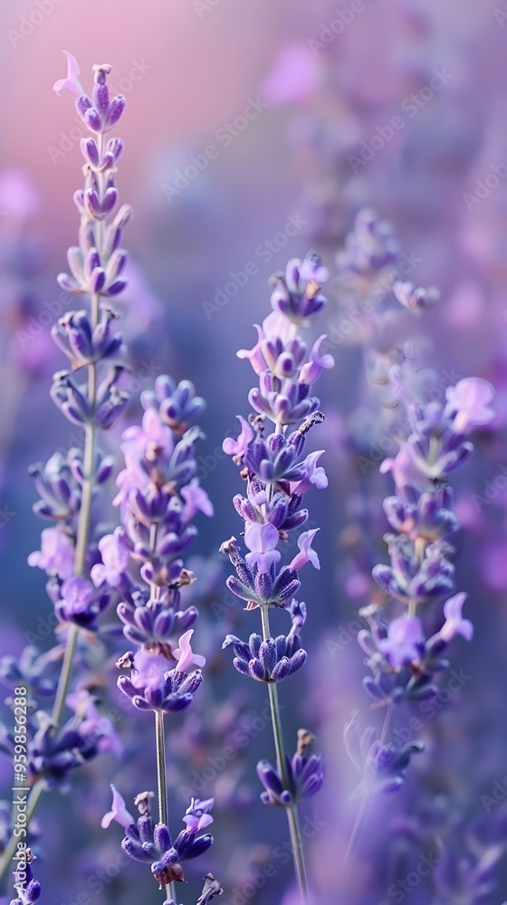 Naklejka premium Soft Lavender Gradient Background for Wellness and Relaxation Products
