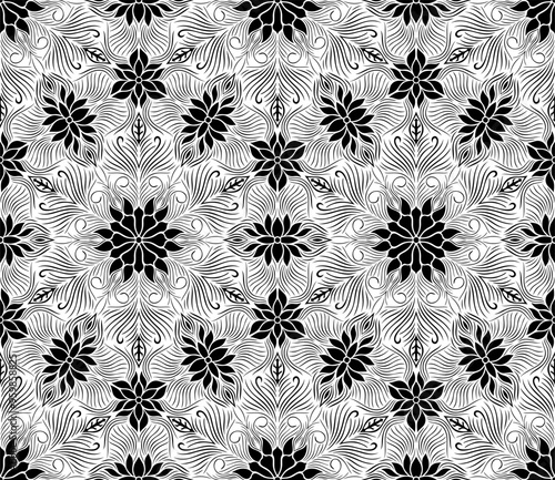 seamless pattern with flowers