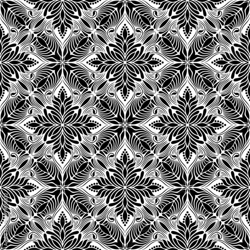 black and white seamless pattern