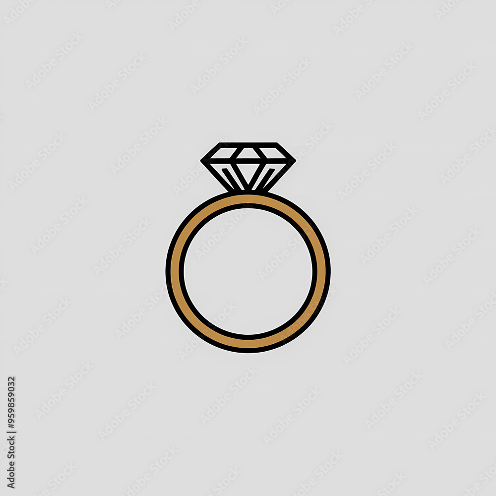 illustration of diamond ring isolated on white background illustration of diamond ring isolated on white background