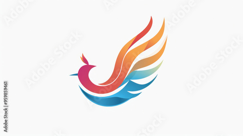 Colorful Bird Logo Design