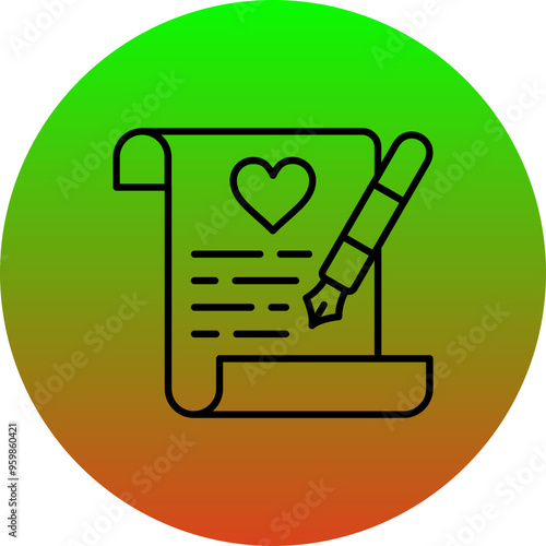 Wedding Contract Icon