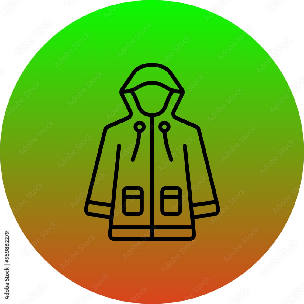 Raincoat Icon Raincoat Icon