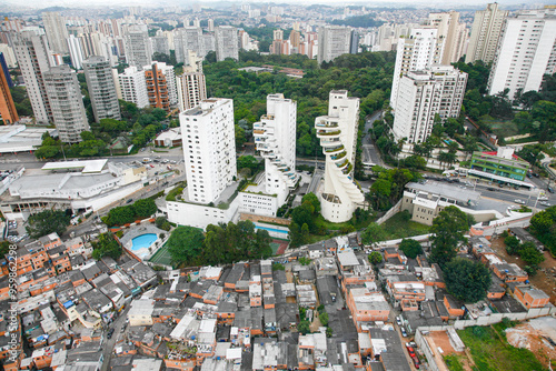 View of inequality in Sao Paulo, Brazil