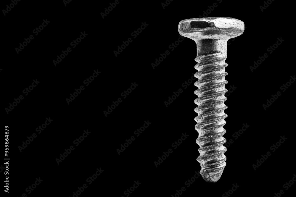 Construction screw on a transparent background Construction screw on a transparent background