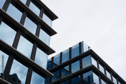 Canvas Print Low angle view of a modern building