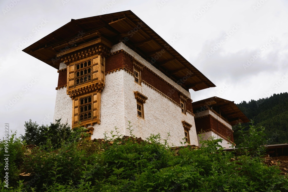 Dzong, Buddist Monastery, Paro, Bhutan, Asia Dzong, Buddist Monastery, Paro, Bhutan, Asia