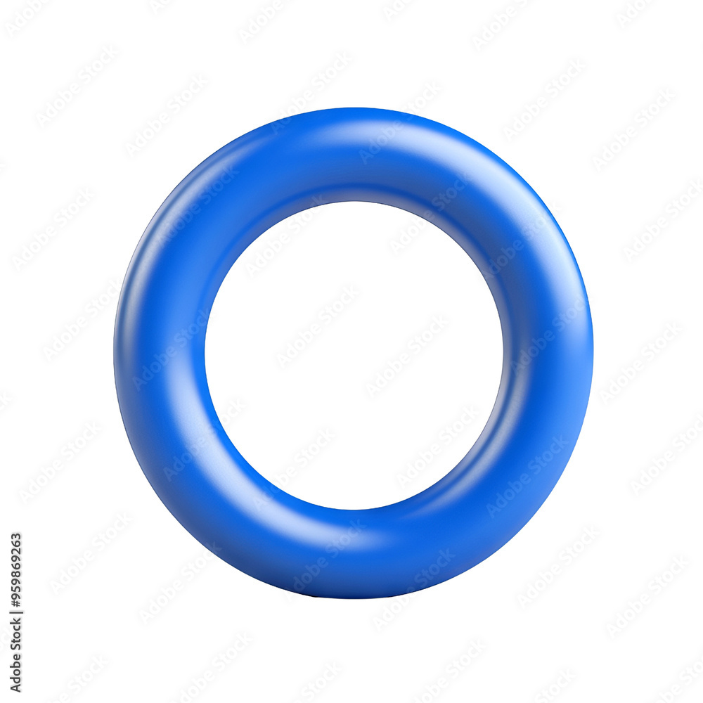 A vibrant blue ring isolated on a white background, perfect for showcasing designs or concepts in digital or print media. A vibrant blue ring isolated on a white background, perfect for showcasing designs or concepts in digital or print media.
