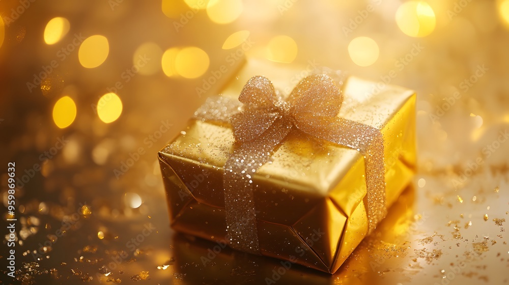 Christmas gift boxes collection, Christmas tape rope, on a gold background, banner for website. Christmas gift boxes collection, Christmas tape rope, on a gold background, banner for website.