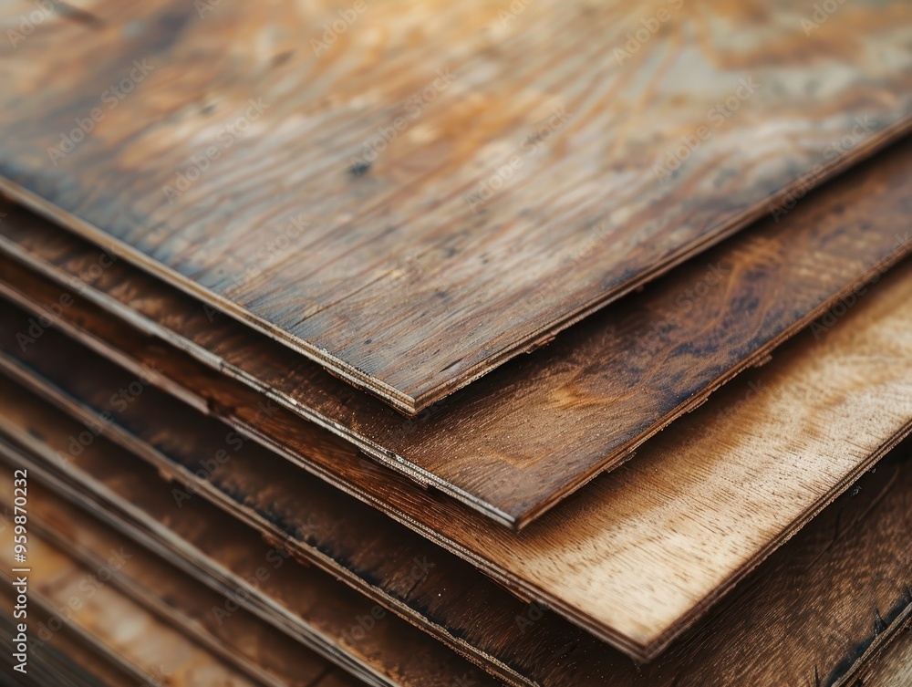 Close-up of plywood sheets Close-up of plywood sheets