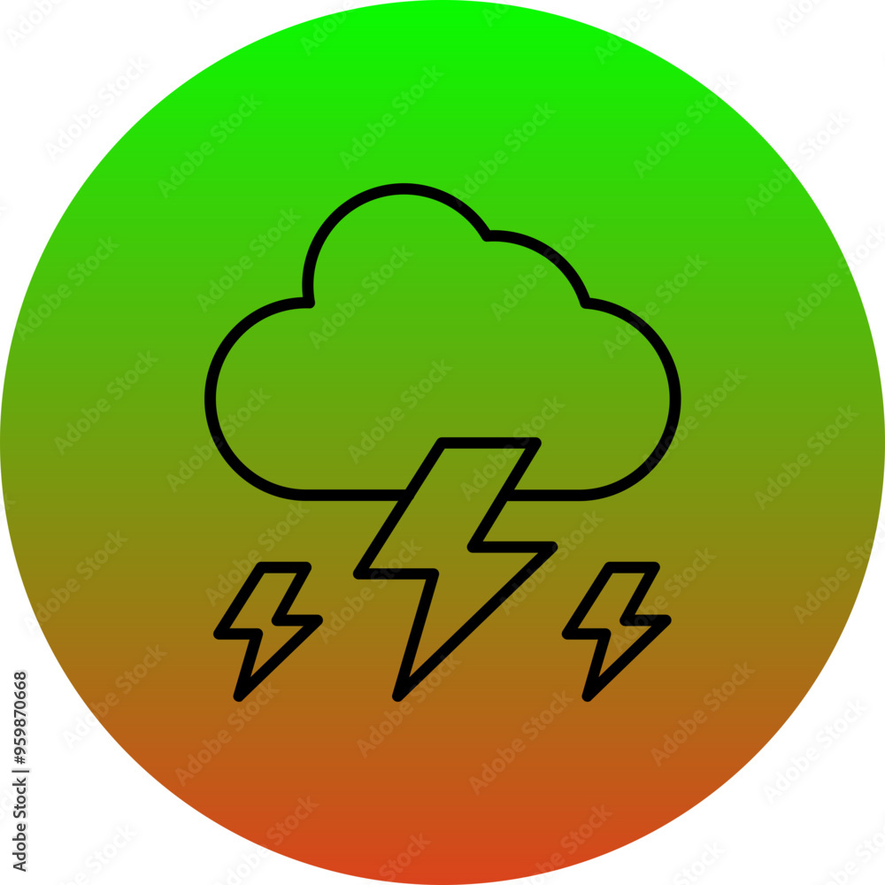 Thunderstorm Icon Thunderstorm Icon