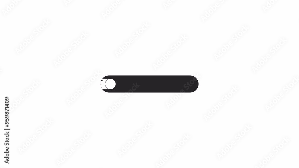 Meteor flying along horizontal bar loading animation black and white. Cosmic theme animated element monochrome abstract 4K video motion graphic isolated. Software data loader download upload Meteor flying along horizontal bar loading animation black and white. Cosmic theme animated element monochrome abstract 4K video motion graphic isolated. Software data loader download upload