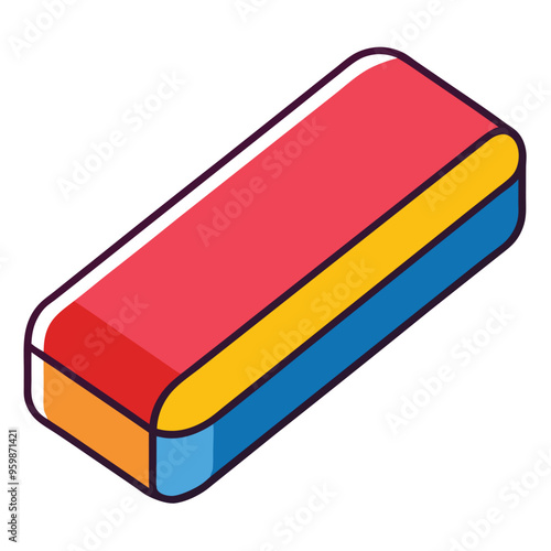 Eraser Vector Illustration for Creative Design