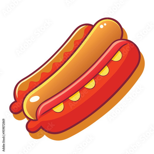 Delicious Frankfurters Vector Illustration