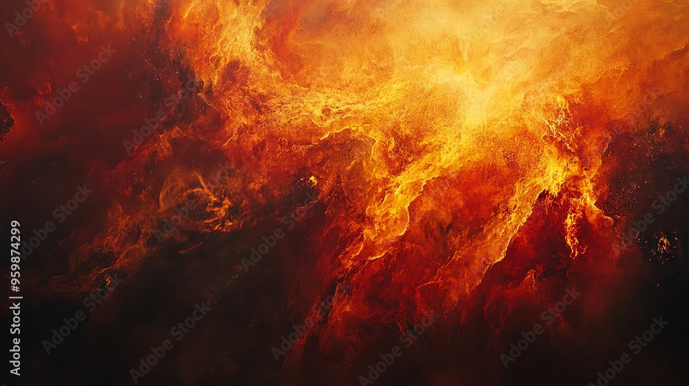 Fototapeta premium fire in the fire