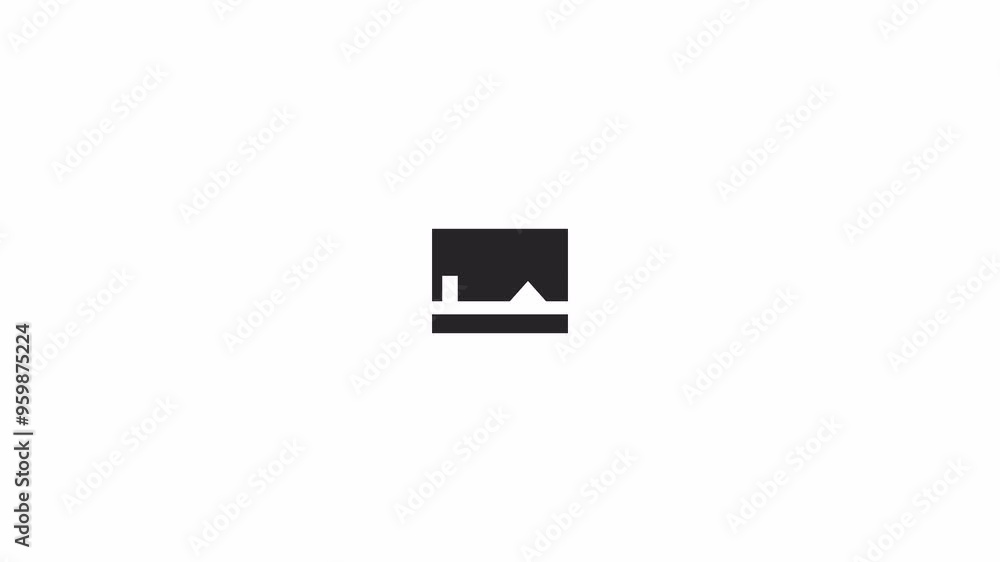 Rectangle jumping over triangle loading animation black and white. Offline mode animated element monochrome abstract 4K video motion graphic isolated. Computer information loader download upload Rectangle jumping over triangle loading animation black and white. Offline mode animated element monochrome abstract 4K video motion graphic isolated. Computer information loader download upload