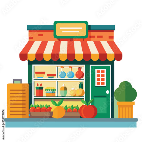 Grocery Store Essentials Vector Design