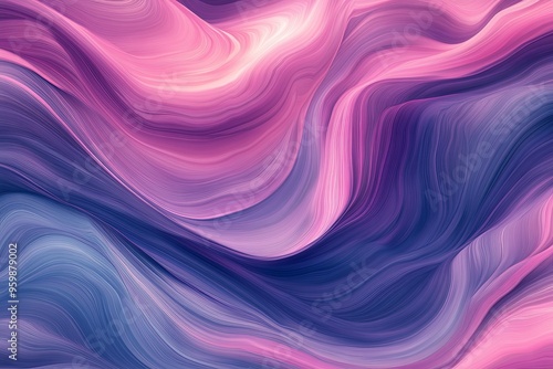 Abstract Wave Pattern: An engaging wave-like pattern with fluid gradients of pink, purple, and blue.