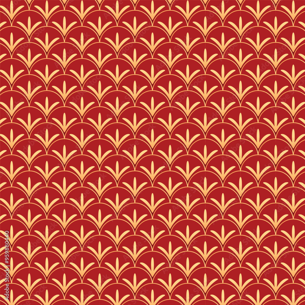 Lunar New Year Pattern - Red pattern design for Lunar or Chinese New Year. Lunar New Year Pattern - Red pattern design for Lunar or Chinese New Year.