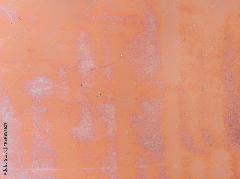 Fototapeta premium Weathered Rusty Metal Surface with Scratches