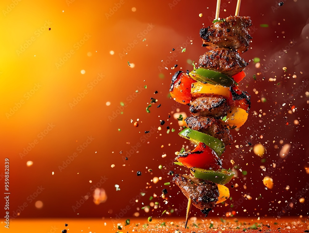Kebabs Grilled meat skewers, from Istanbul, Turkey Kebabs Grilled meat skewers, from Istanbul, Turkey