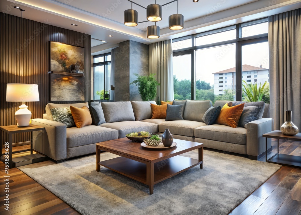 A stylish and inviting space, this plush sectional features modern design and comfortable seating, perfect for relaxing A stylish and inviting space, this plush sectional features modern design and comfortable seating, perfect for relaxing