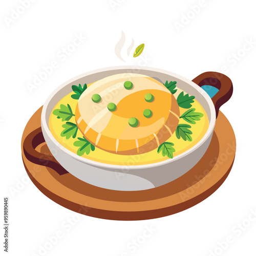 Lutefisk Culinary Delight Vector Illustration