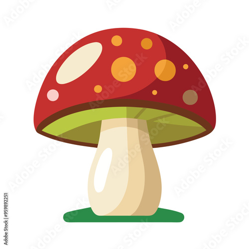 mushroom cartoon illustration