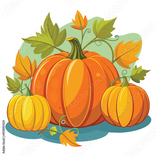 Pumpkin Patch Harvest Vector Design