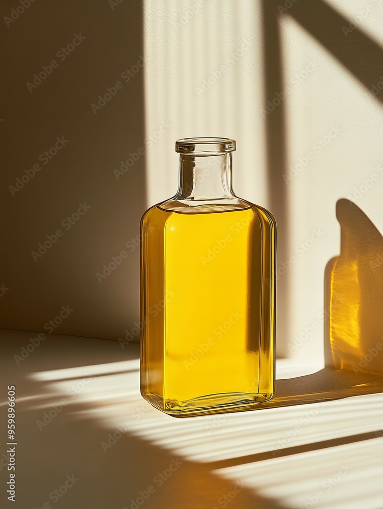 Apple juice bottle on isolated background with clean design and fresh vibrant color, perfect for beverage and product photography, new beautiful stock image illustration AI