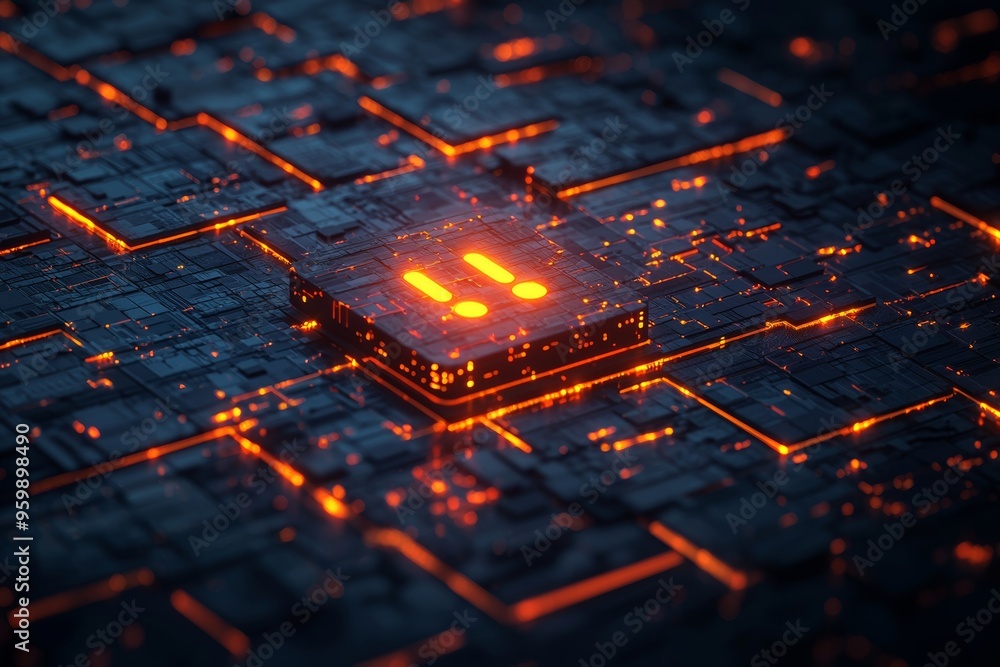 A 3D search engine interface with glowing search suggestions appearing in real-time, symbolizing intuitive search technology A 3D search engine interface with glowing search suggestions appearing in real-time, symbolizing intuitive search technology