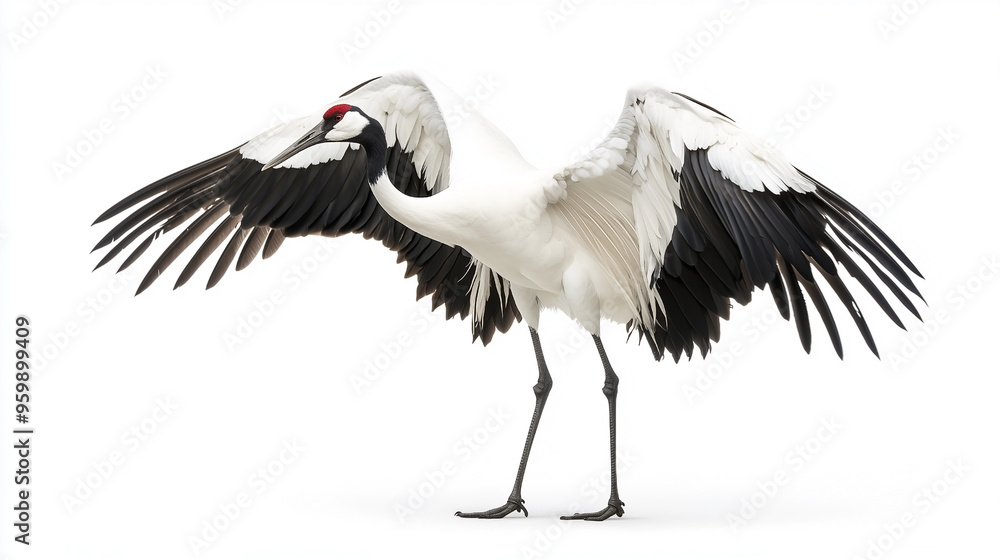 A minimalistic image featuring a bird in sharp focus against a clean white background. Ideal for projects that require simplicity and attention to nature, wildlife, or flight themes. A minimalistic image featuring a bird in sharp focus against a clean white background. Ideal for projects that require simplicity and attention to nature, wildlife, or flight themes.
