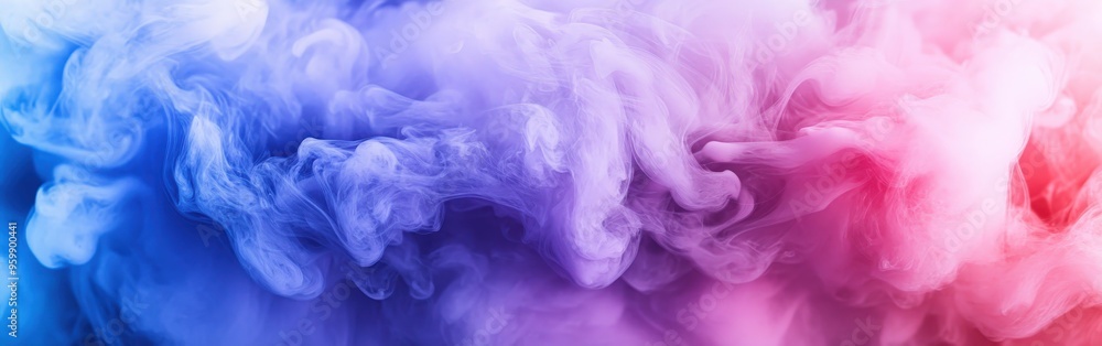 Fototapeta premium Acrylic Ink Cloud Swirling in Water Dreamy Abstract Effect
