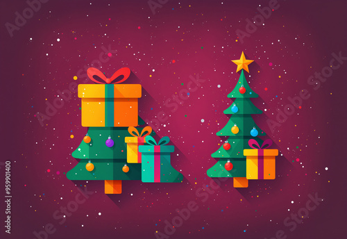 abstract creative Christmas...
