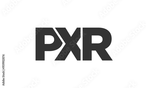 Free Download PXR logo design template with strong and modern bold text. Initial based vector logotype featuring simple and minimal typography. Trendy company identity. - GFXLoad