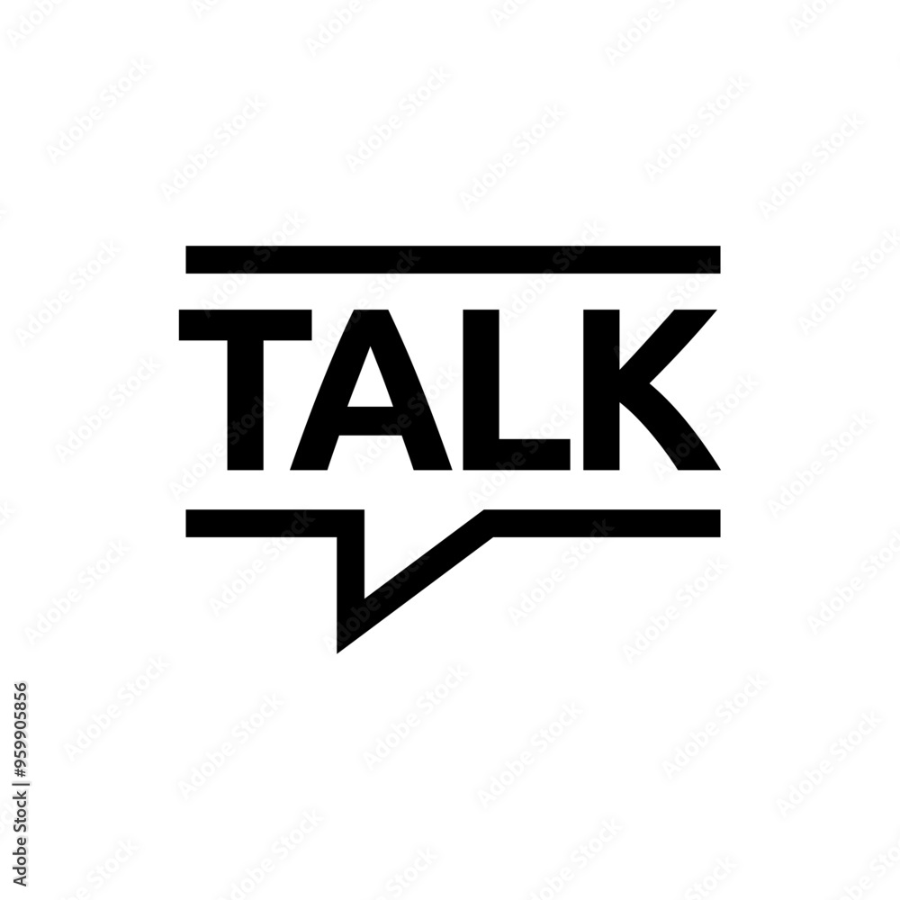 Modern Chat Talk Logo Design Vector Template Modern Chat Talk Logo Design Vector Template