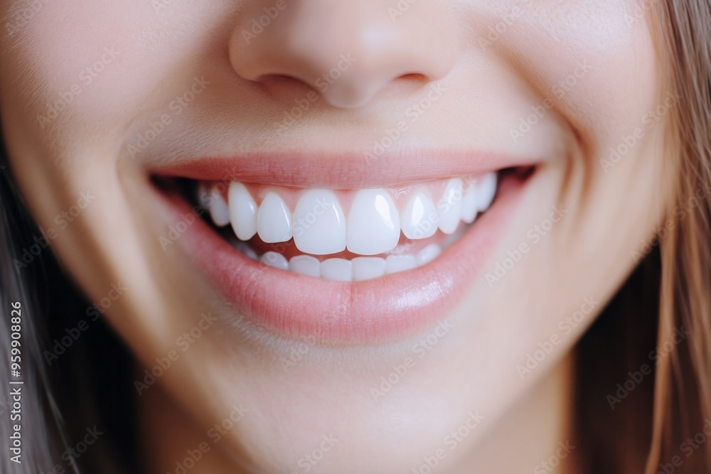 woman's bright white smile showcasing healthy teeth, oral hygiene, and professional teeth whitening in a studio woman's bright white smile showcasing healthy teeth, oral hygiene, and professional teeth whitening in a studio
