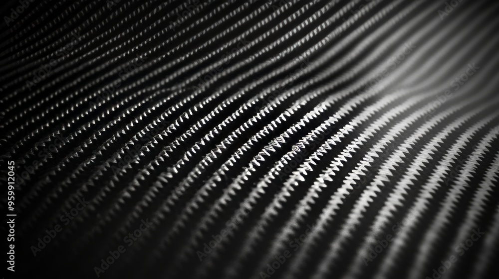 Close-Up Abstract Texture Background of Black Carbon Fiber Material with Wavy Surface Pattern. Close-Up Abstract Texture Background of Black Carbon Fiber Material with Wavy Surface Pattern.