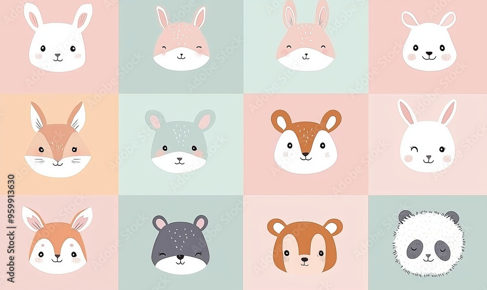 Baby and kids' nursery posters, greeting cards, childish seamless pattern. Hand drawn Scandinavian style, modern illustration. Baby and kids' nursery posters, greeting cards, childish seamless pattern. Hand drawn Scandinavian style, modern illustration.