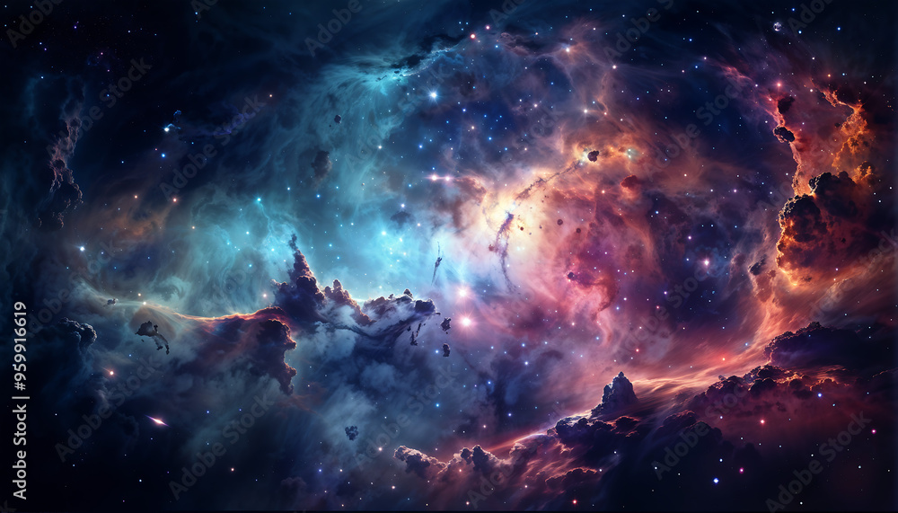 Fototapeta premium nebula and space