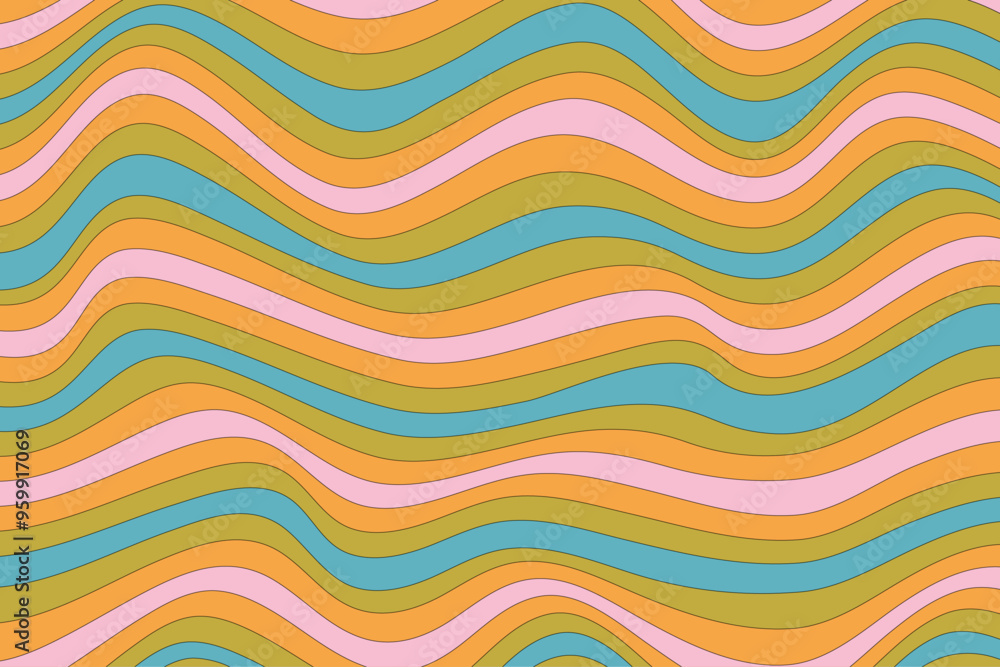 Retro Groovy Psychedelic Background Retro Groovy Psychedelic Background