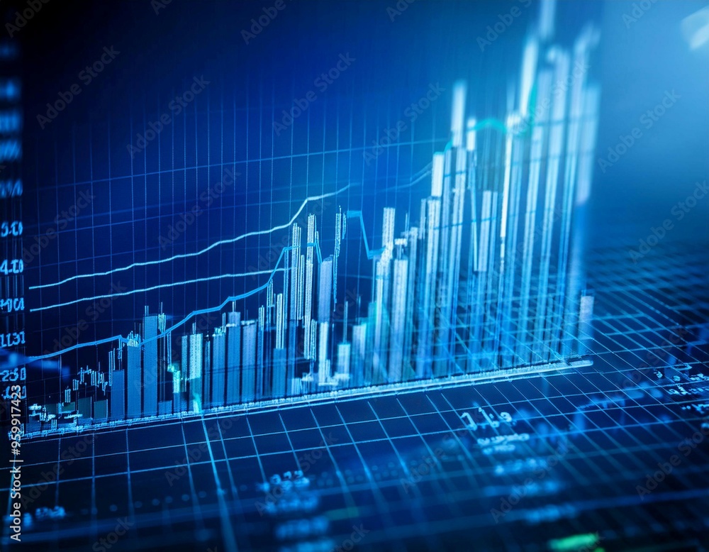 Business graph displaying data trends, illustrating analytics, statistics, and performance metrics. Business graph displaying data trends, illustrating analytics, statistics, and performance metrics.