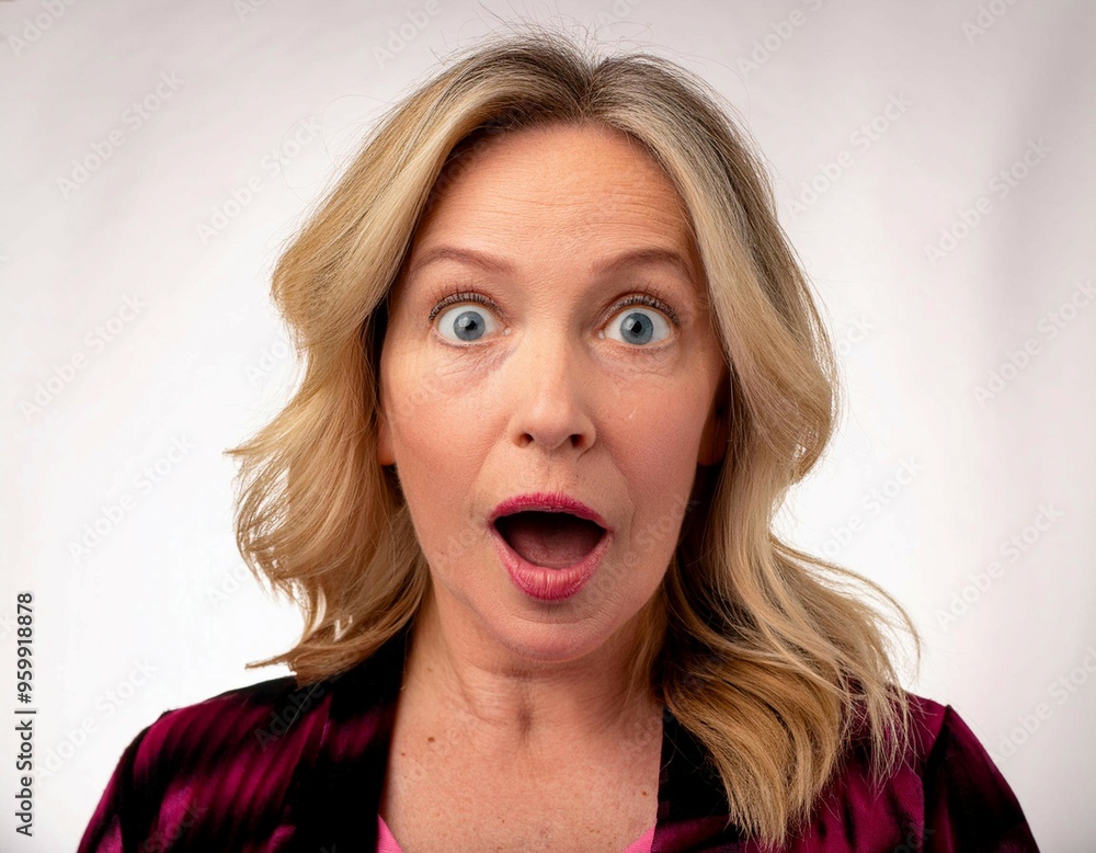 Person with a surprised expression, illustrating astonishment, unexpected events, and emotional reactions. Person with a surprised expression, illustrating astonishment, unexpected events, and emotional reactions.