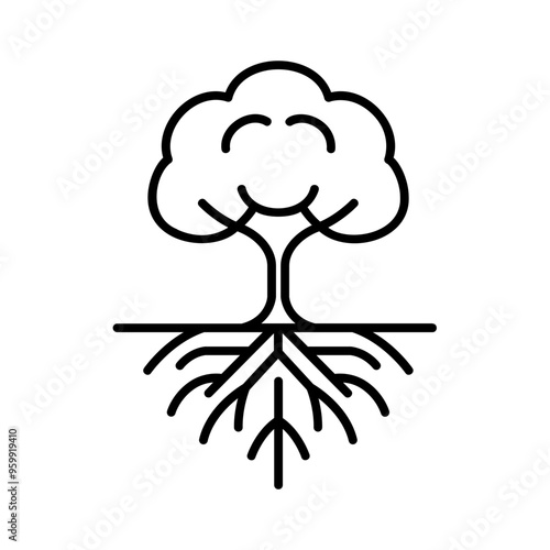 tree with deep roots
