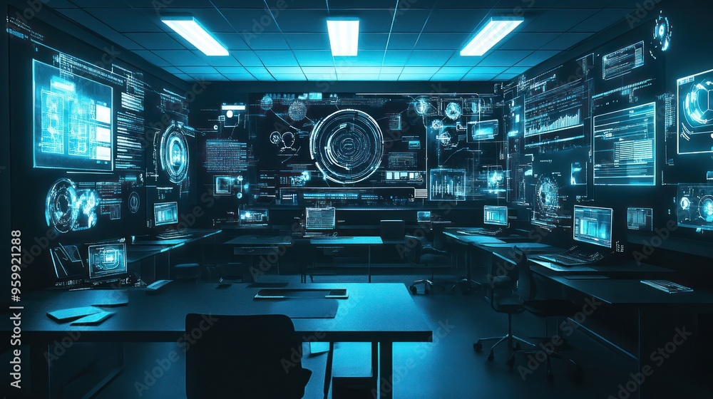 Cyber Security Control Room - Digital Information Cyber Security Control Room - Digital Information