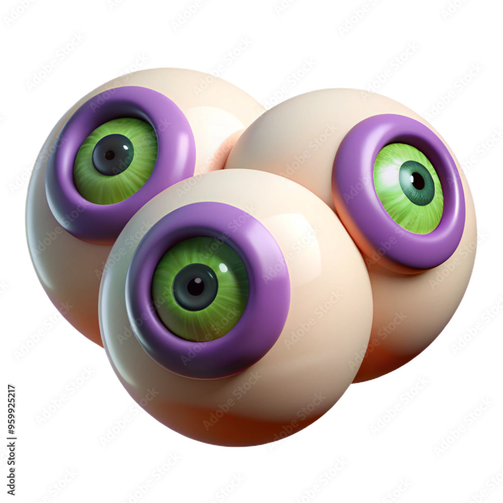 Halloween Eyeball Jell O 3d cartoon style illustration Halloween Eyeball Jell O 3d cartoon style illustration
